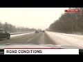 a look at mid michigan s snowy road conditions today.