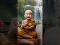 So Little Cute Monk baby🥰🎉#please_subscribe_my_channel#viralvideo#cute#youtubeshorts#shivi#cutebaby