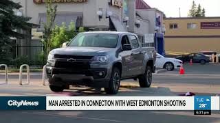 Man arrested in connection to West Edmonton shooting