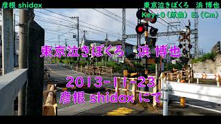 東京泣きぼくろ   浜 博也   ＞   Key±０（原曲）⇒ E♭（Cm） ＞   2013-1123-彦根 shidax にて