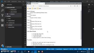 HTML 5 Tutorial (definition list - nested ) #4