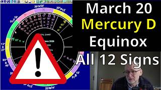 Fri Mar 20 2026: Astrology, ALL 12 SIGNS, Equinox, Mercury