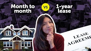 Key differences between month-to-month and a one-year lease agreement