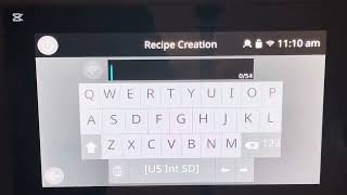 Merrychef Connex User Interface “Recipes Creation 2” Explanation