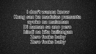 Zero F*cks - Kris Delano ft Hev Abi (MusicLyrics)