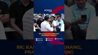 Ridwan Kamil: Kalau Kami Menang Pilkada Jakarta, Prabowo Tenang dan Fokus #shorts