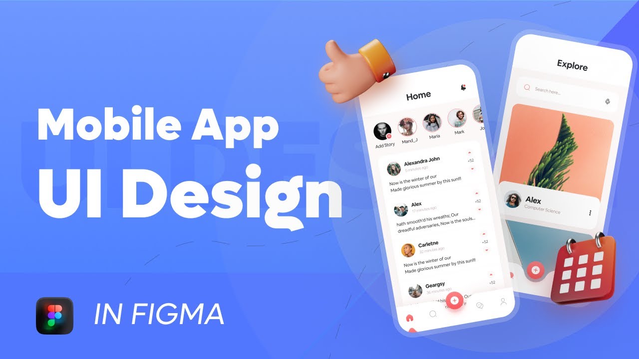 Mobile Application Ui Design Figma Tutorials Figma In Hindi Youtube