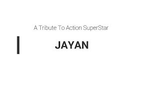 Jayan - A Tribute To The Evergreen Actror. Our latest product. Must watch.