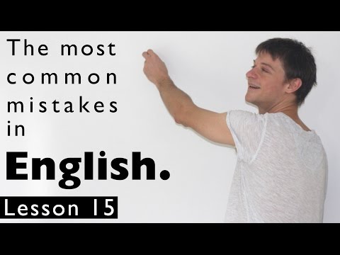 The most common mistakes in English. Lesson 15 The most common mistakes in English. Lesson 15