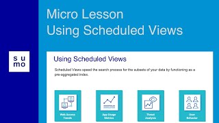 Microlesson: Using Scheduled Views