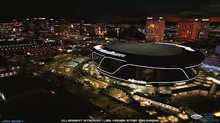 Allegiant Stadium Las Vegas Strip at Sunrise Before the Big Game 2023