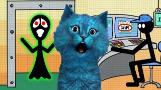 5 НОЧЕЙ СТИКМЕН страшилки КОТЁНОК ЛАЙК играет в Stickman Five Nights Survival 2