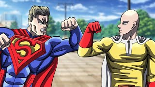 Saitama VS Superman - fan Animation | one punch man