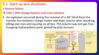 Physical Hazards in CDU VDU / Human Errors 2الاخطار الفيزيائية في وحدات تقطيرالبترول الاخطاء اليشرية