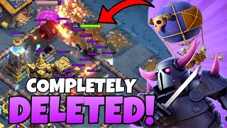 DROPSHIPS and P.E.K.K.A.S completely DELETE MAXED BASES | Clash of Clans Builder