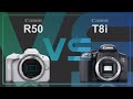 Canon EOS R50 vs Canon EOS Rebel T8i / 850D / Kiss X10i