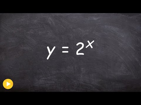 How to graph an exponential function using a table How to graph an exponential function using a table