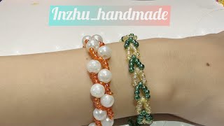 DIY Easy Beaded Bracelet Tutorial/ Украшения из Бисера Своими Руками