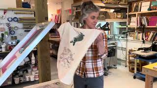 Creating a custom screen-printed tea towel