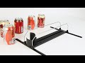 roller glide shelf pusher system