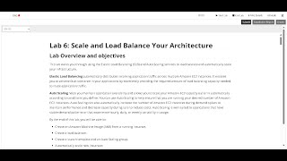 AWS Academy Cloud Foundations - Lab 6: Scale & Load Balance your Architecture