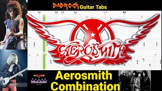 Combination - Aerosmith - Lead Guitar TABS Lesson (Request)