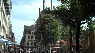 Old, Crazy, G-String'd old dude in Leidseplein Square, Amsterdam 6.17.2010