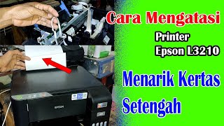 Epson L3210 Menarik Kertas Setengah