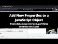 Add New Properties to a JavaScript Object (Basic JavaScript) freeCodeCamp tutorial