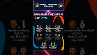 Jadwal friendly match terbaru 2023 - SOCCER CHAMPIONS TOUR - BARCELONA VS REAL MADRID #shorts