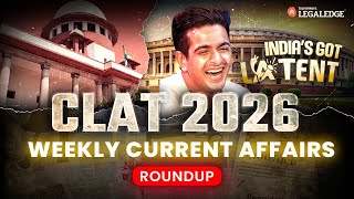 Weekly Legal Current Affairs, January 2025 | Legal Current Affairs for CLAT 2026