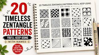20 Timeless Zentangle Patterns You’ll Keep Using | With Names