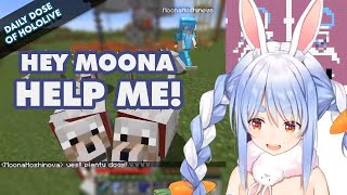 [Hololive] Pekora x Moona 'The Shining' Minecraft Live Action