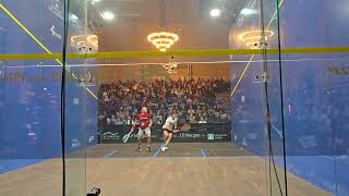 2025 Men's Squash Quarterfinal at JP Morgan  Tournament between Paul Coll and Gregoire Marche in NYC