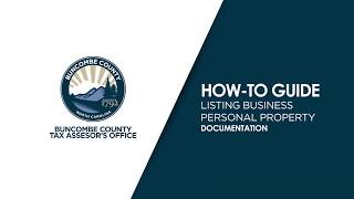 Tax Office - Guide to Listing Business Personal Property