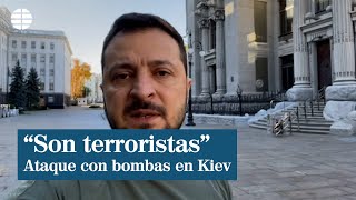 Zelenski tras los bombardeos en Kiev: "Estamos tratando con terroristas"