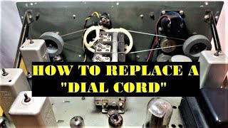 How to replace a dial cord of a radio