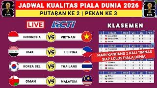 Jadwal Kualifikasi Piala Dunia 2026 Pekan ke 3 - Indonesia vs Vietnam - Kualifikasi Piala Dunia
