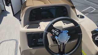 2022 Manitou Aurora LE 23' Tri-Toon Boat Interior