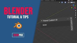 Blender 2.82 - Python | Creating a Panel UI