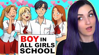 ONLY BOY in an ALL GIRLS School "TRUE" Animated Story