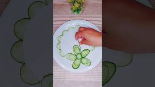 #cucumbercarving #vegetableart #saladcarving #drawing #art #cuttingfruit #easylifehack #fruitcarving