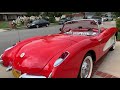 sold 1957 corvette convertible hard top ca