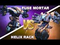 NEW Fuse Mortar 12 vs Helix Rack 12 | Mech Arena