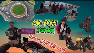 CAR-FREE SUNDAY.EXPERIENCE NA WALANG SASAKYAN JOGGING,WALKING,BIKING DAVAO COASTAL ROAD.