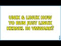 Unix & Linux: How to run just linux kernel in vmware? (2 Solutions!!)