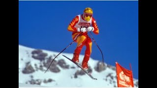 Peter Müller downhill gold (WCS Crans Montana 1987)