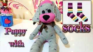DIY: how to make a puppy dog with socks | easy crafts | Isa ❤️ DIY: how to make a puppy dog with socks | easy crafts | Isa ❤️