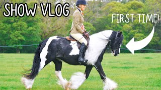 MARA’S FIRST RIDDEN SHOW | Taking a horse showing for the first time | Riding Remington