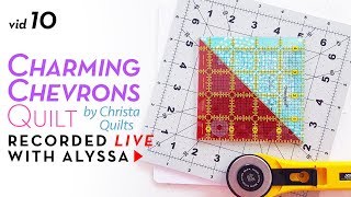 more pressing and trimming - Vid 10 Charming Chevrons quilt #RelaxAndCraft Designer series